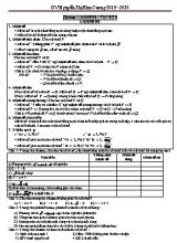 Bài tập Đại số Lớp 10 - Chương I Mệnh đề  Tập hợp - Năm 2019-2020 - Nguyễn Thị Kim Cương